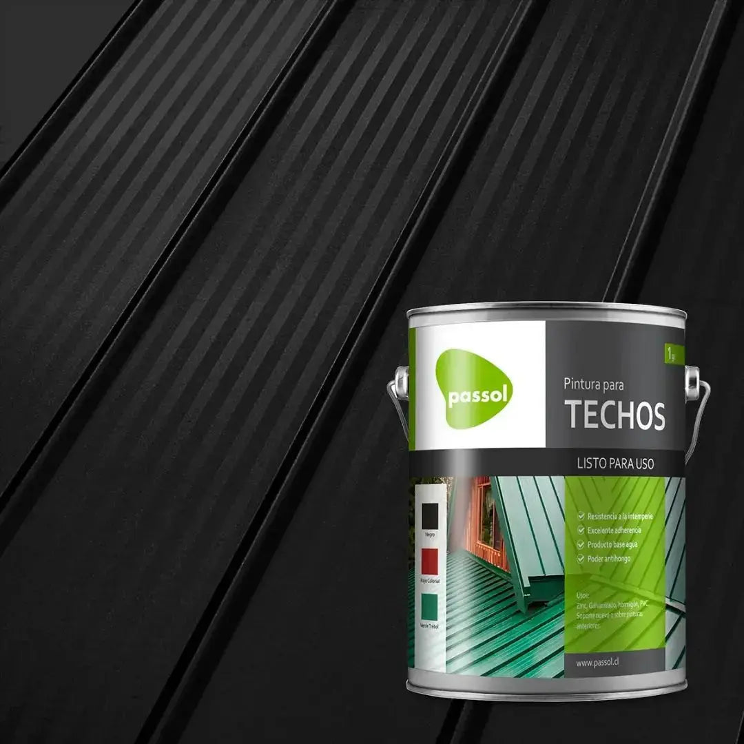 PINTURA PARA TECHO PASSOL (NEGRO) GALON