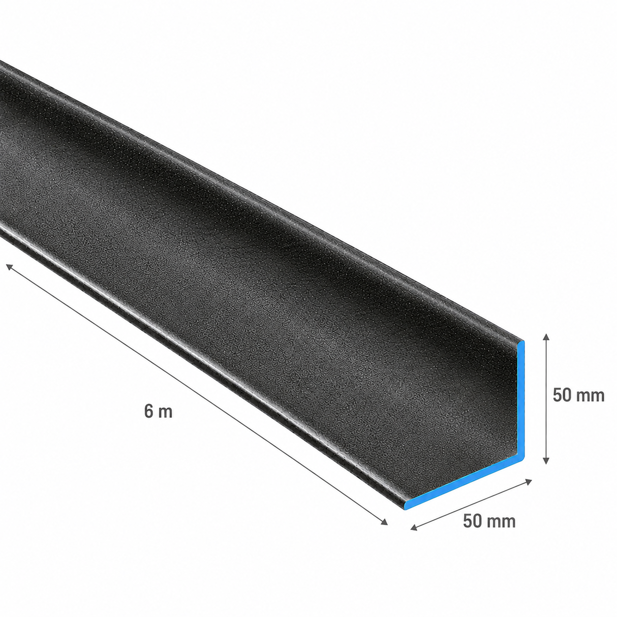 ANGULO DOBLADO DE ACERO DE (50X50X2mm) EN 6Mt