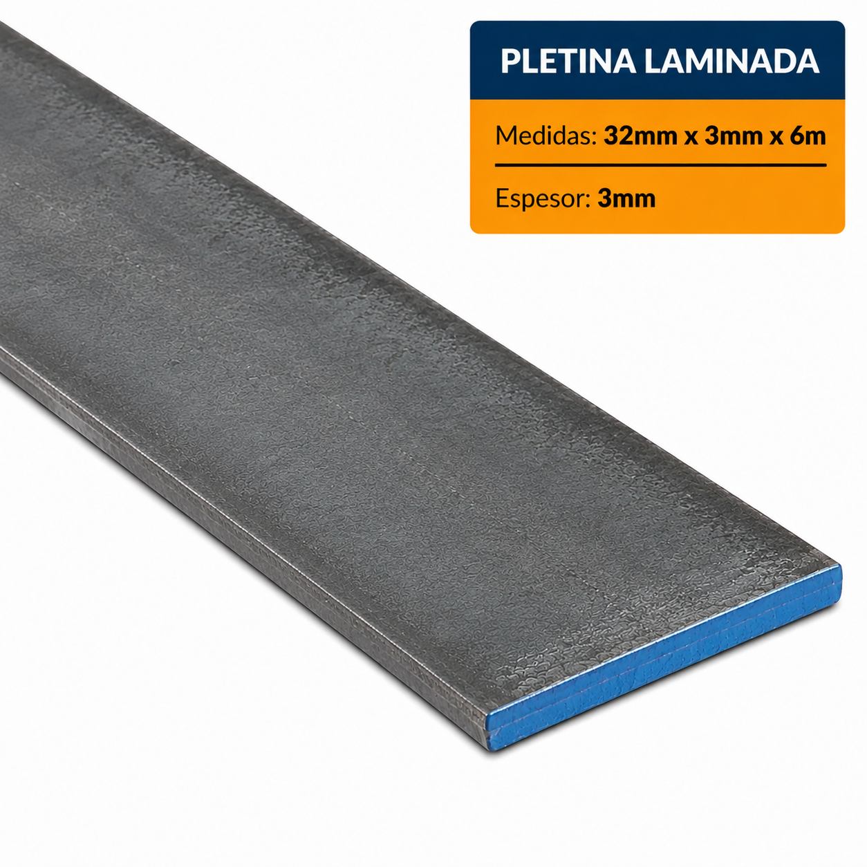 PLETIINA LAMINADA DE ACERO (32X3MM) EN 6m