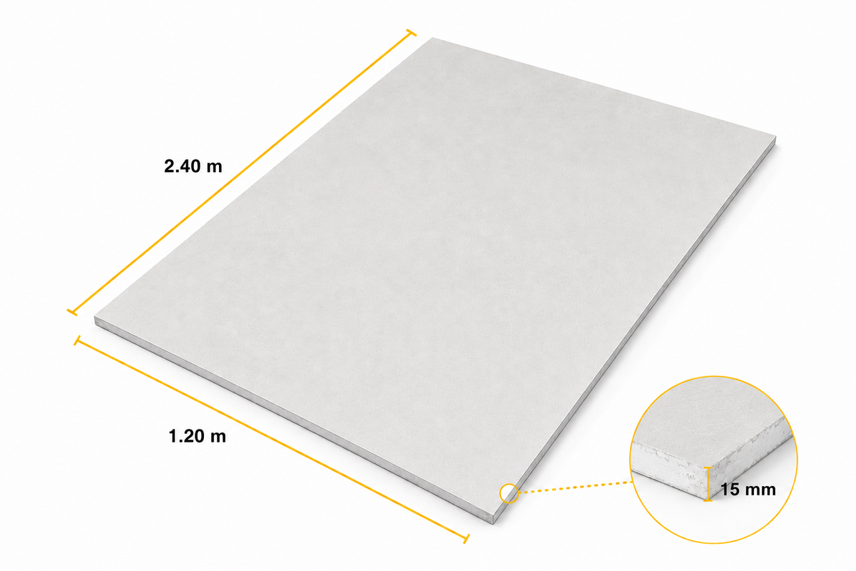 YESO CARTON DE 15mm (Venta por unidad)