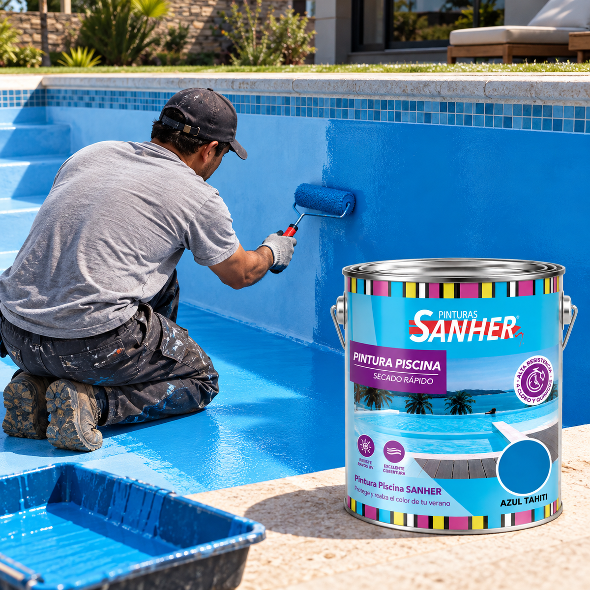 PINTURA PARA PISCINA SANHER (TAHITI) GALON