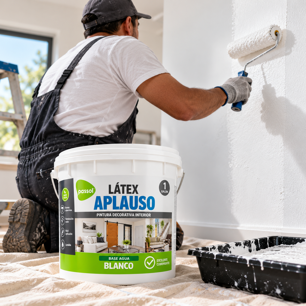 LATEX APLAUSO BLANCO GALON