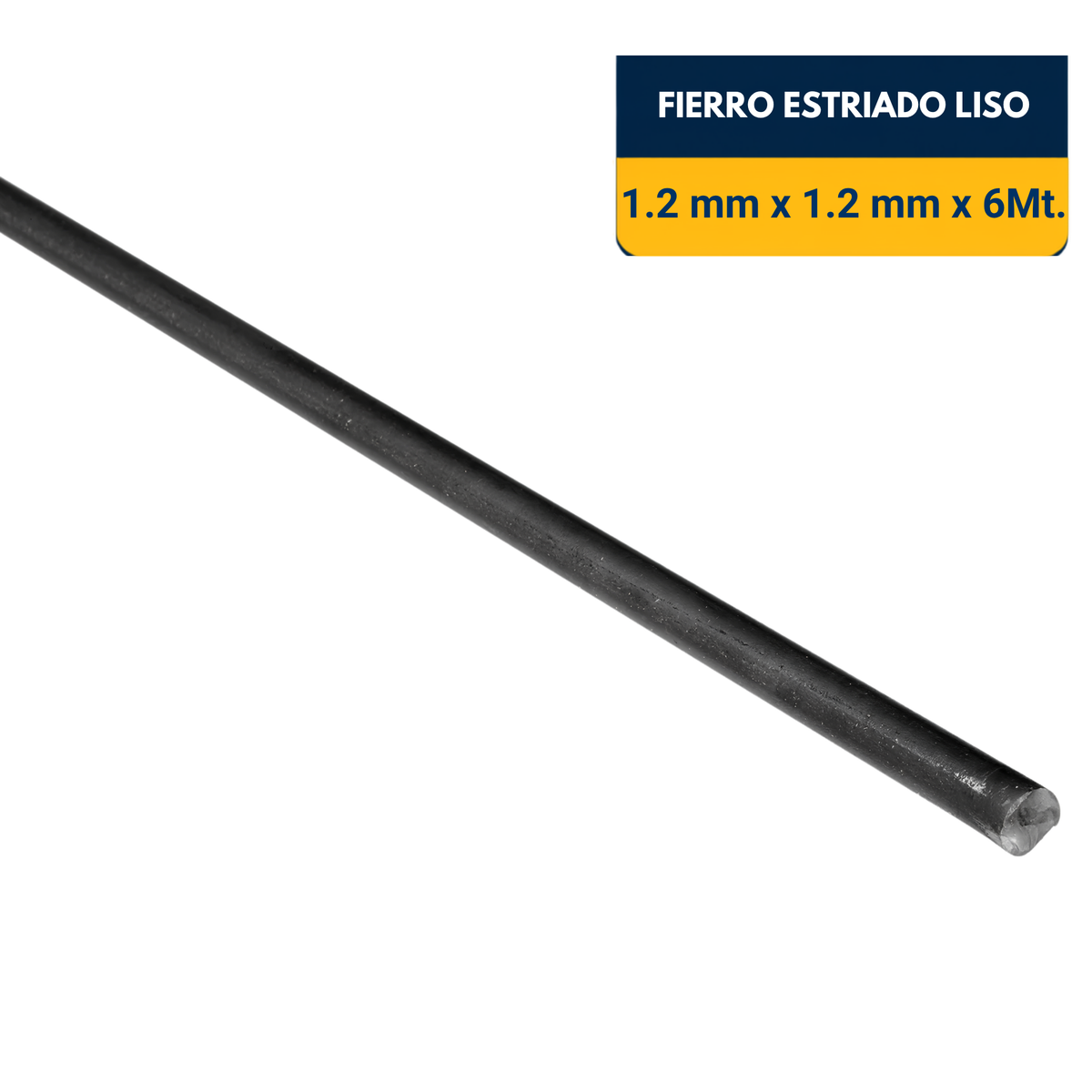 FIERRO LISO DE 12mm x 6Mt.