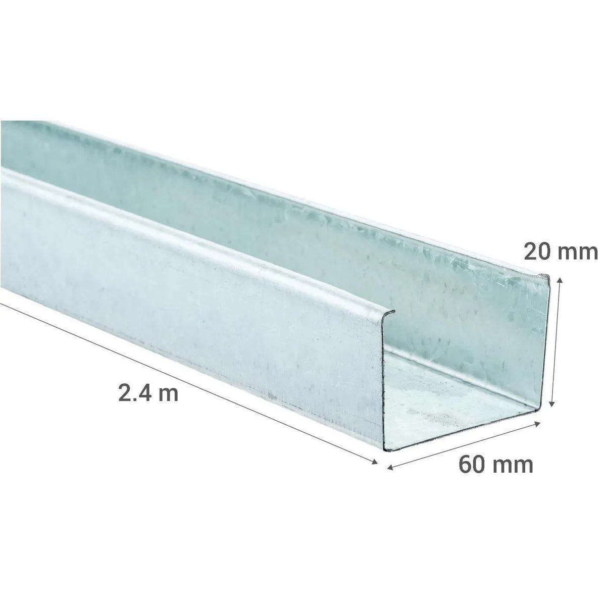 PERFIL ESTRUCTURAL MONTANTE DE (60x0.85mm) EN 2.40Mt.