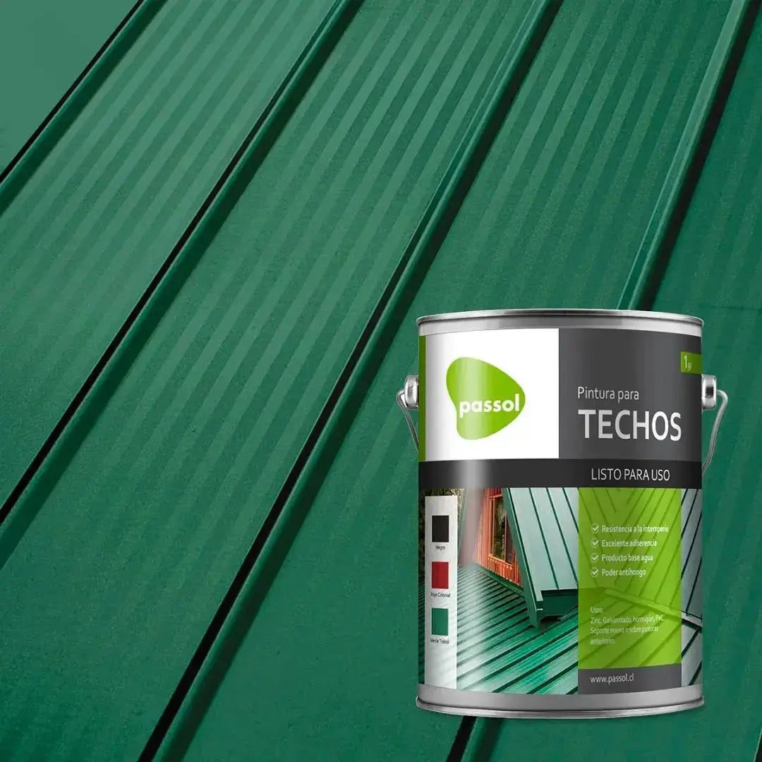 PINTURA PARA TECHO PASSOL (VERDE) GALON