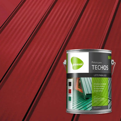 PINTURA PARA TECHO PASSOL (ROJO COLONIAL) GALON