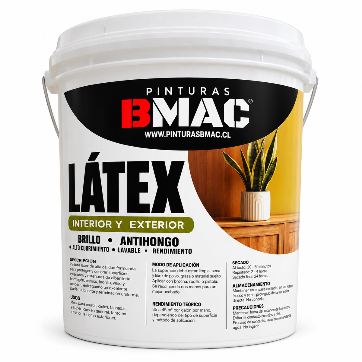 LATEX ACRILICO BLANCO BMAC GALON