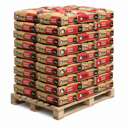 Adhesivo Cerámico Toro 25kg por Pallet $2.790 (72 Unidades)