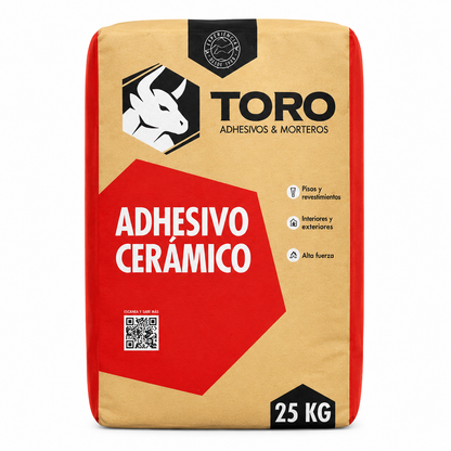 ADHESIVO CERAMICO TORO 25KG (VENTA POR UNIDAD)