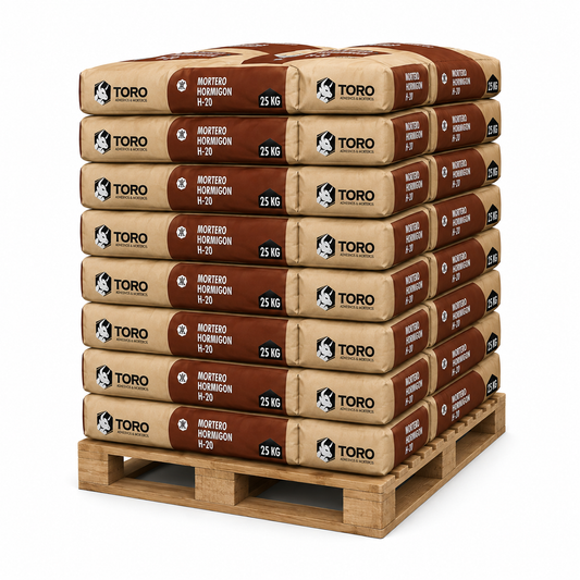 MORTERO 25KG PREPARADO H-20 (Venta por pallet) 72Un $2.790