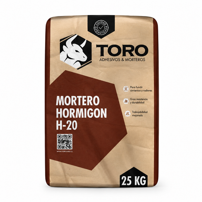 MORTERO 25Kg PREPARADO H-20 (Venta por Un).