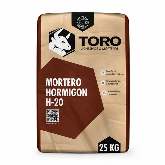 MORTERO 25Kg PREPARADO H-20 (Venta por Un).