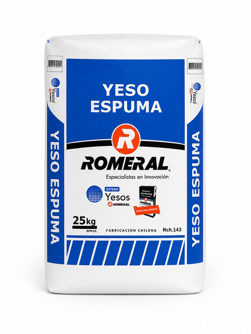 YESO ESPUMA ROMERAL - SACO DE 25KG
