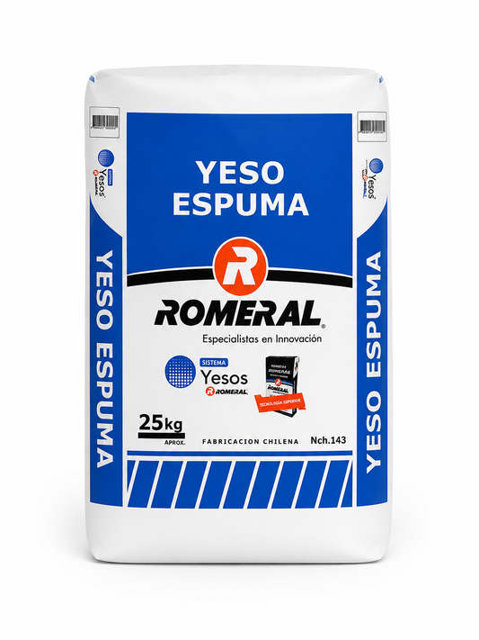 YESO ESPUMA ROMERAL - SACO DE 25KG