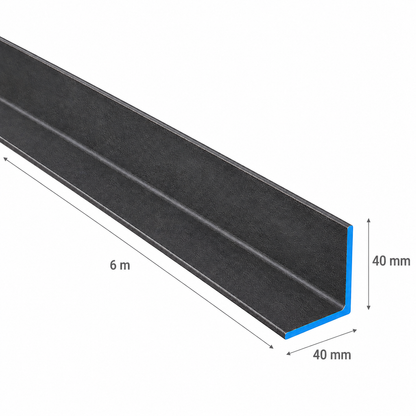 ANGULO DOBLADO DE ACERO DE (40X40X2mm) EN 6Mt