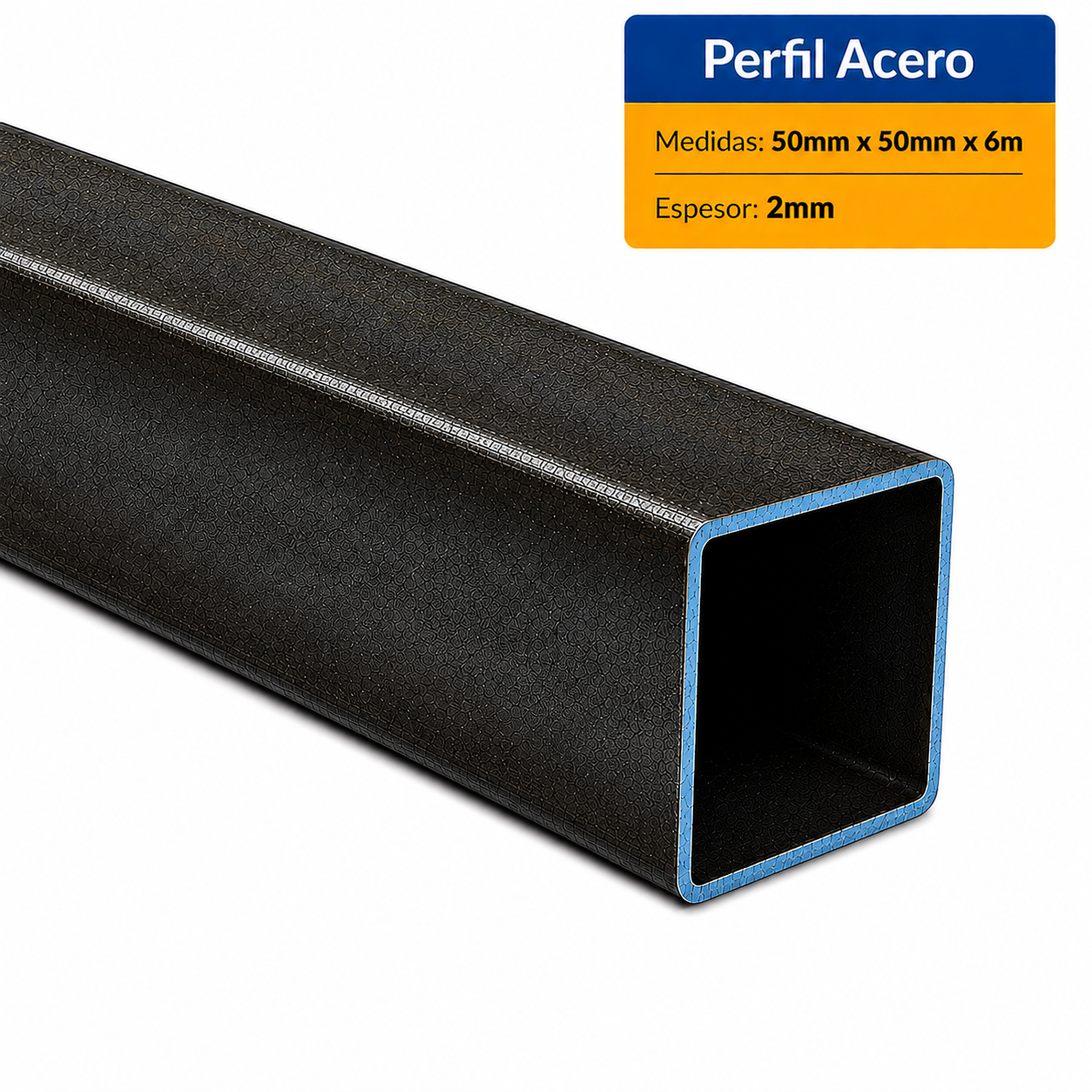 PERFIL CUADRADO DE ACERO DE (50X50X2mm) EN 6Mt