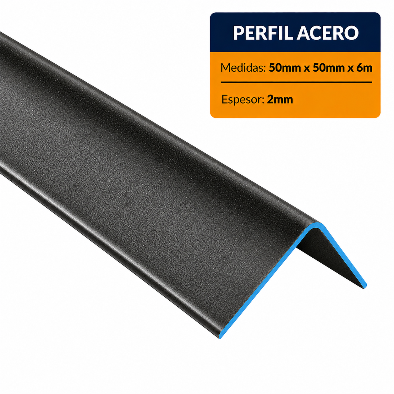 ANGULO DOBLADO DE ACERO DE (50X50X2mm) EN 6Mt