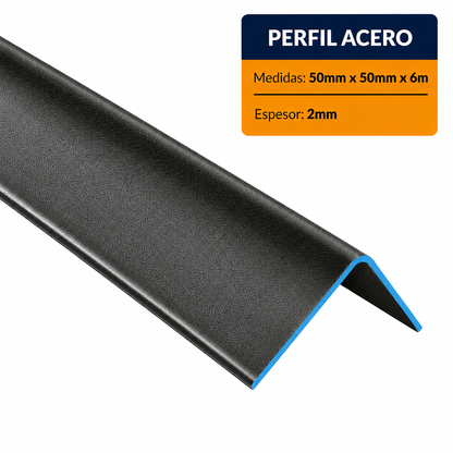 ANGULO DOBLADO DE ACERO DE (50X50X2mm) EN 6Mt