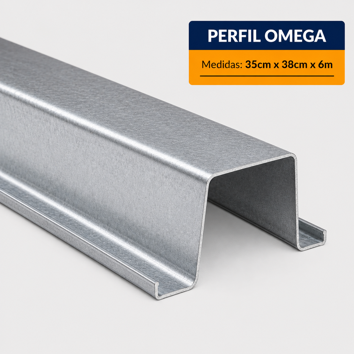 PERFIL ESTRUCTURAL OMEGA DE (35x38Cm) EN 6Mt.