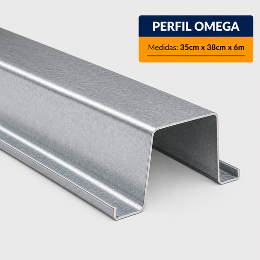 PERFIL ESTRUCTURAL OMEGA DE (35x38Cm) EN 6Mt.