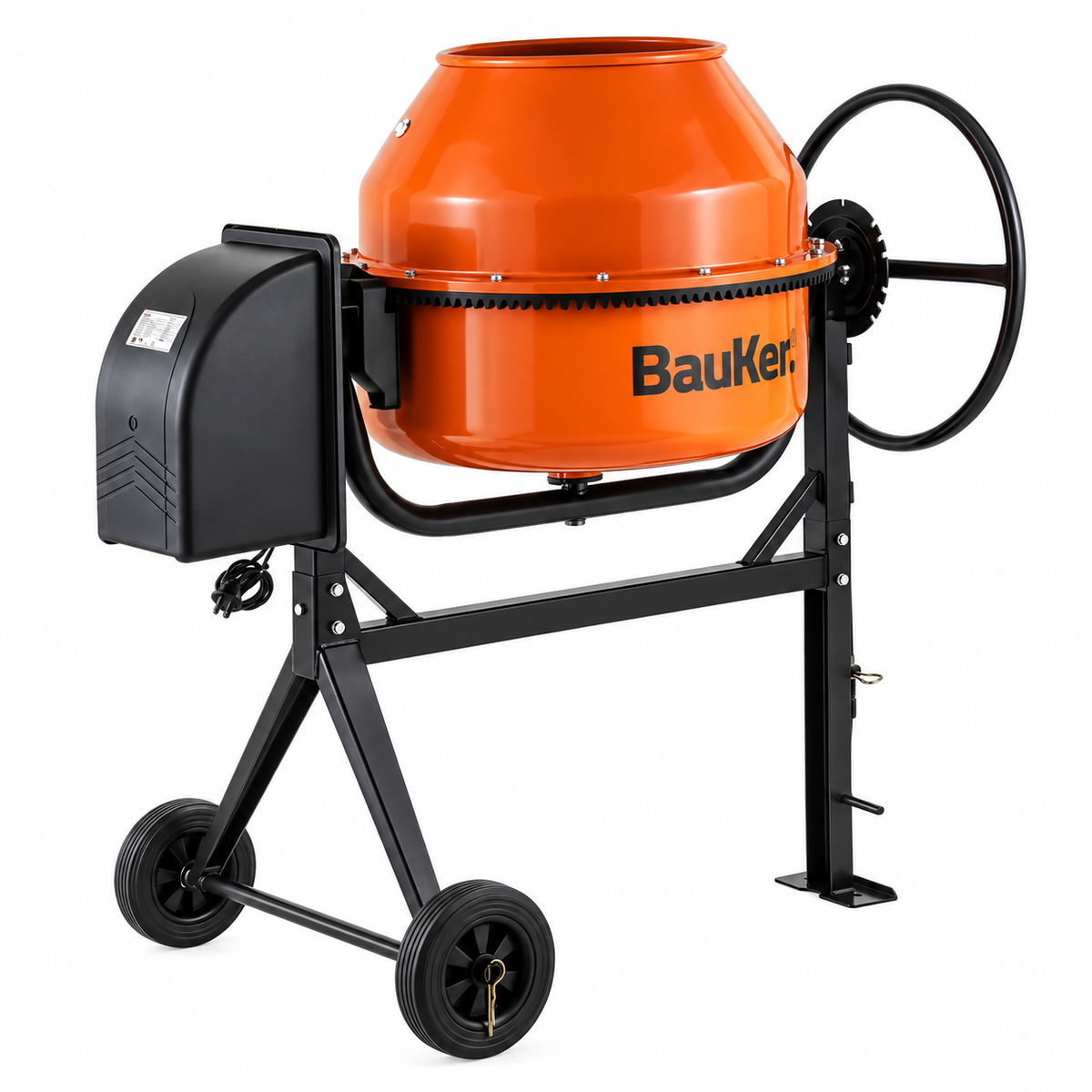TROMPO BAUKER DE VOLTEO 130 LITROS 0.80 HP.