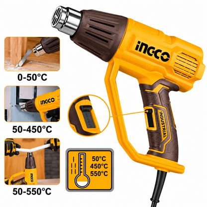 PISTOLA INGCO DE CALOR 2000W