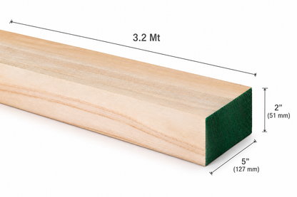 PINO DIMENSIONADO VERDE 2X5X3.2Mt.