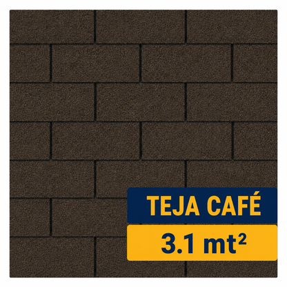 Teja Asfáltica Café 3.1 m²