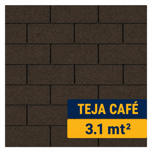 Teja Asfáltica Café 3.1 m²
