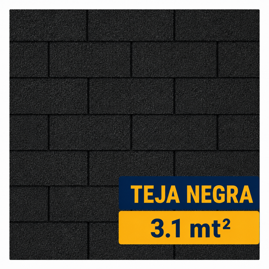 Teja Asfáltica Negra 3.1 m²