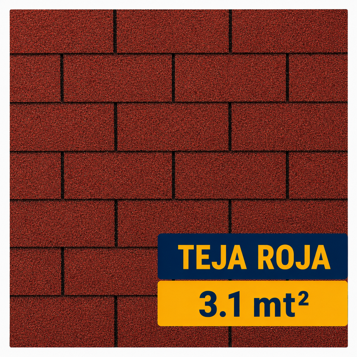 Teja Asfáltica Roja 3.1 m²