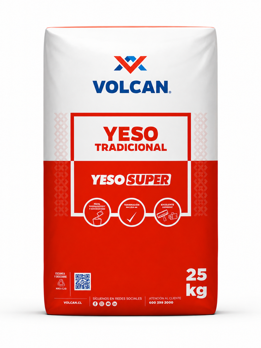 YESO VOLCAN SUPER - SACO DE 25KG