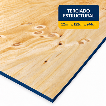 TERCIADO ESTRUCTURAL DE PINO EN 12mm