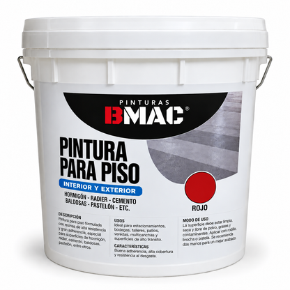 PINTURA PARA PISO BMAC (ROJO) GALON