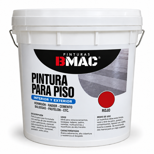 PINTURA PARA PISO BMAC (ROJO) GALON