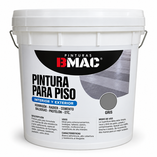 PINTURA PARA PISO BMAC (GRIS) GALON