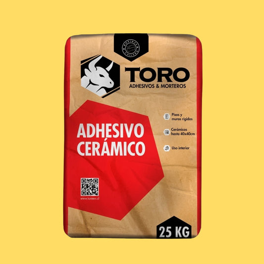 🔥Adhesivo Cerámico Toro 25kg por Pallet (72 Unidades)