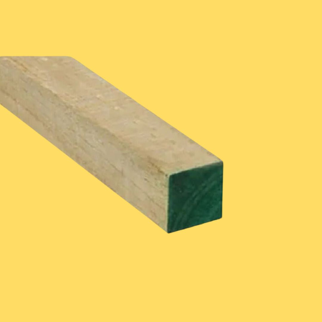 Pino Dimensionado Verde 2” x 2” Bruto