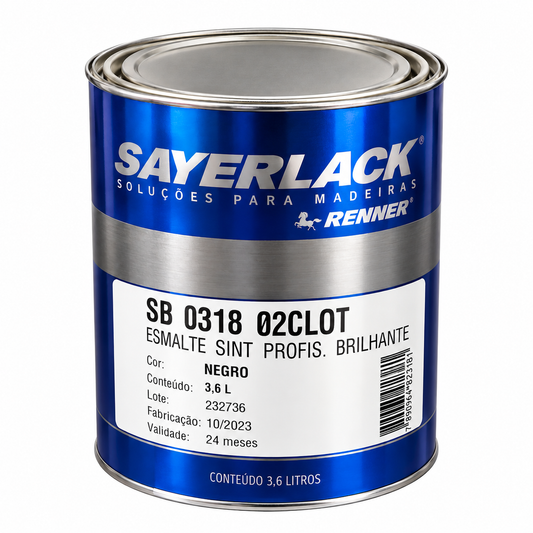 ESMALTE SINTETICO NEGRO SAYERLACK 1/4 DE GALON