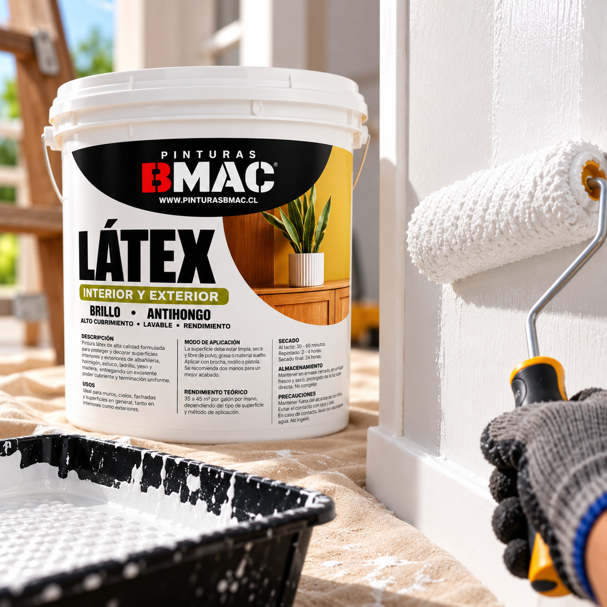 LATEX ACRILICO BLANCO BMAC GALON