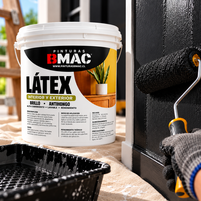 LATEX ACRILICO NEGRO BMAC GALON