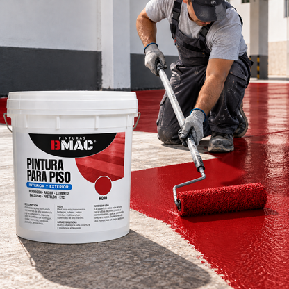 PINTURA PARA PISO BMAC (ROJO) GALON