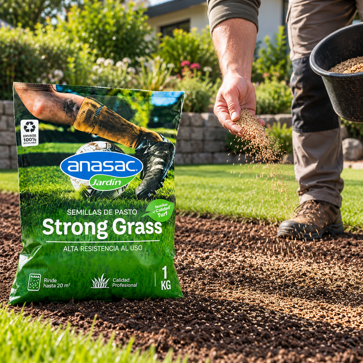 Semilla de Pasto Strong Grass (Alta Resistencia) 1Kg