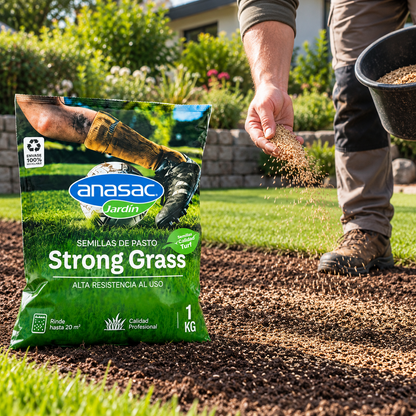 Semilla de Pasto Strong Grass (Alta Resistencia) 1Kg