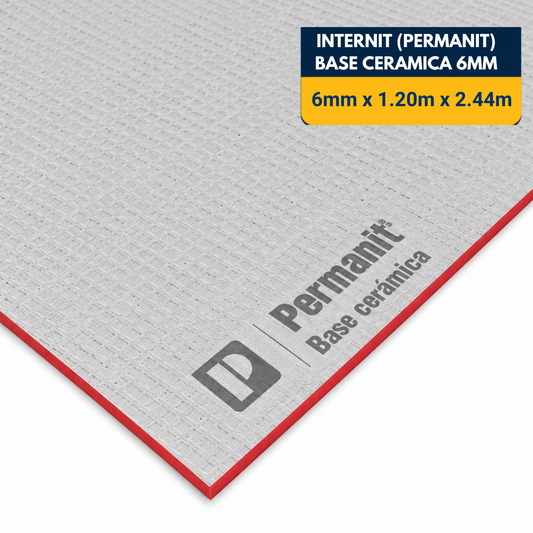 PLACA INTERNIT DE FIBROCEMENTO BASE CERMICA DE 6mm