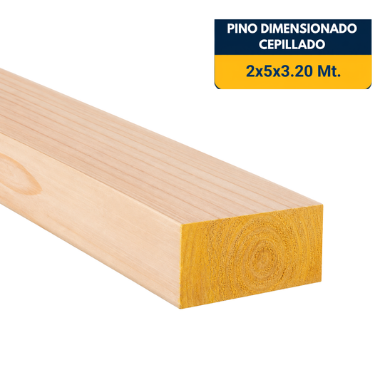 PINO CEPILLADO DE 2x5x3.2Mt.