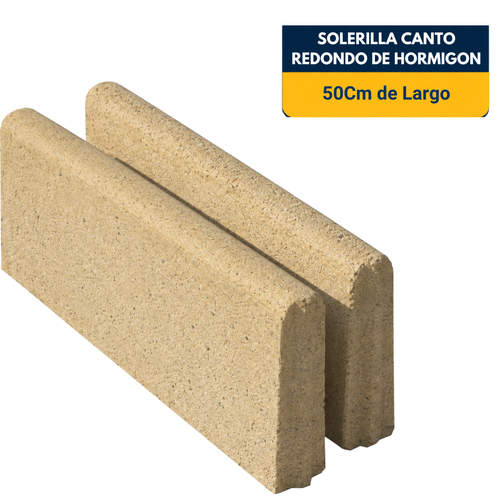SOLERILLA DE CANTO REDONDO DE HORMINGON AMARILLO EN (50Cm) de largo