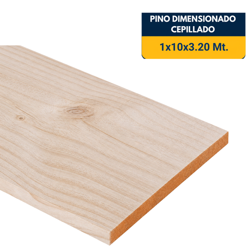 PINO CEPILLADO DE 1x8x3.2Mt.