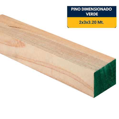 PINO DIMENSIONADO VERDE DE 2X3X3.2Mt.