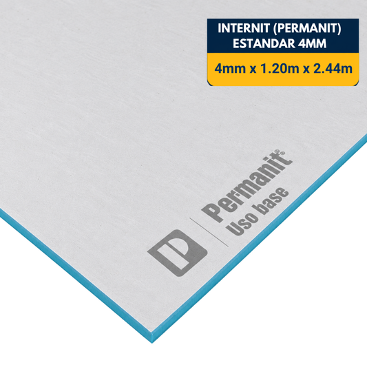 PLACA INTERNIT DE FIBROCEMENTO DE 4mm